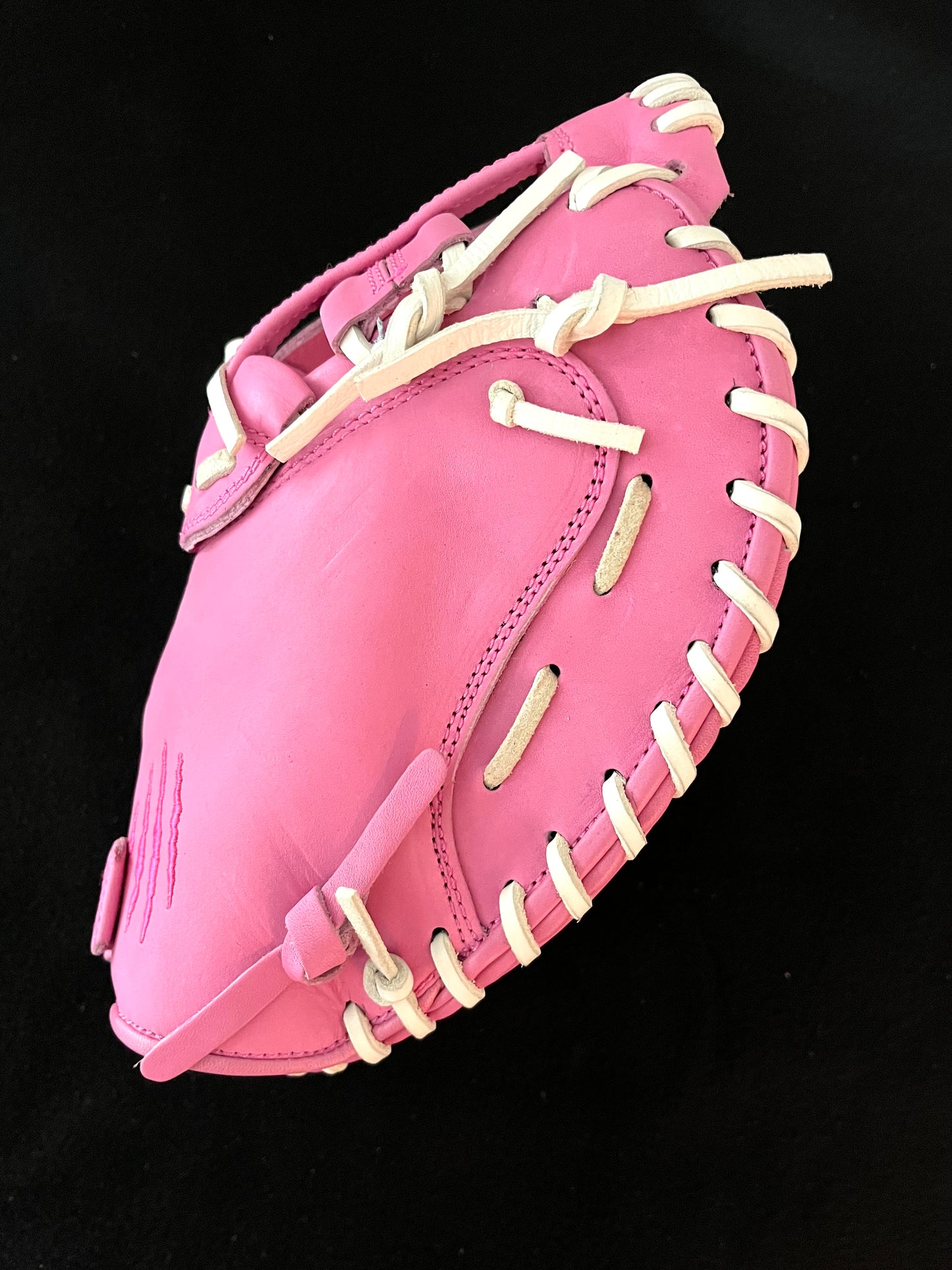 PRO GRADE RHT CATCHER'S MITT H-WEB PINK W/ PINK LOGO
