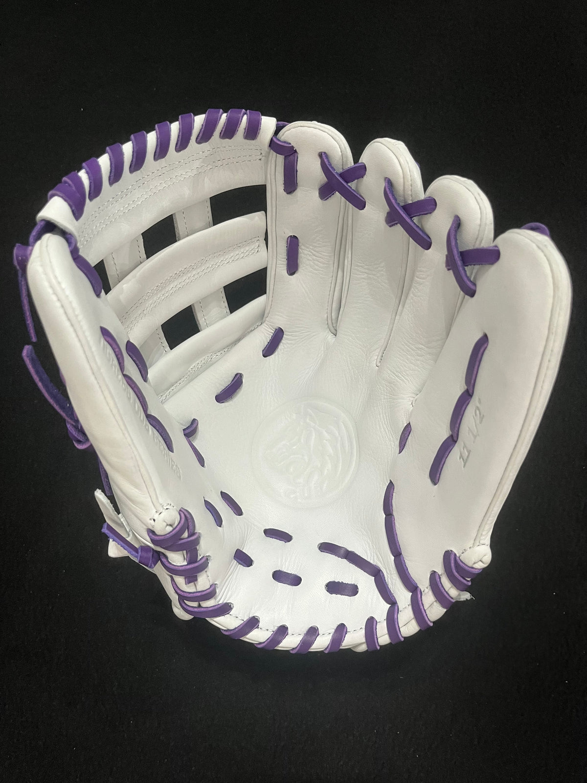 CUB SERIES 11.5" WHITE H-WEB PURPLE LACE AND LOGO
