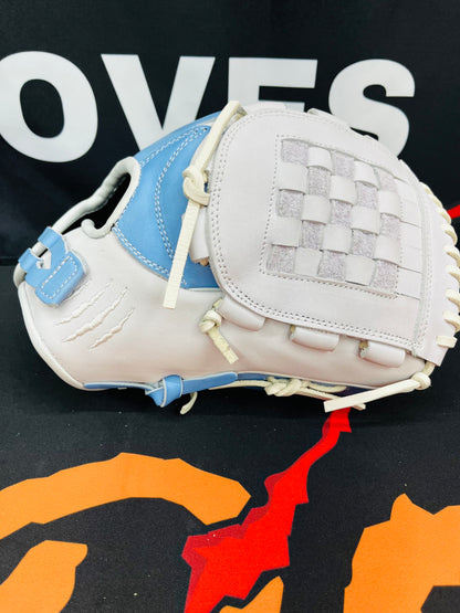 12" RHT PRO GRADE BASKET WEB WHITE/LIGHT BLUE