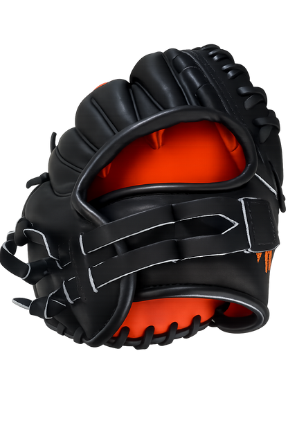 LIMITED ELITE RHT/LHT B-15 WEB EURO KIP BLK/ORNG