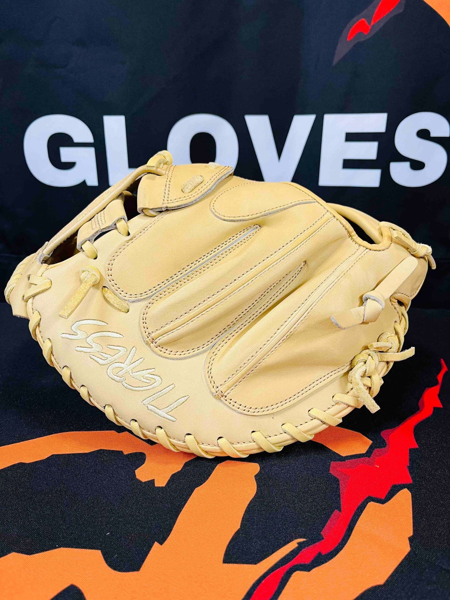 PRO GRADE RHT CATCHER'S MITT H-WEB CAMEL