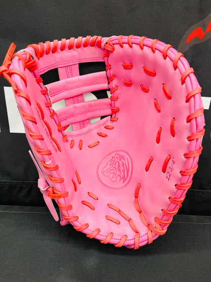 FIRST BASE MITT, PINK W/CINCH WRIST