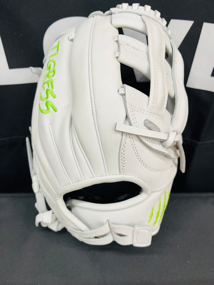 CUB SERIES RHT WHITE H-WEB NEON GREEN LOGO