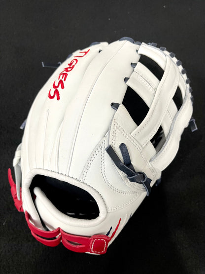 CUB SERIES RHT WHITE/RED/NAVY H-WEB CINCH W/ AMERICAN FLAG