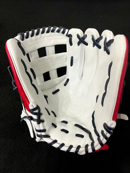 CUB SERIES RHT WHITE/RED/NAVY H-WEB CINCH W/ AMERICAN FLAG