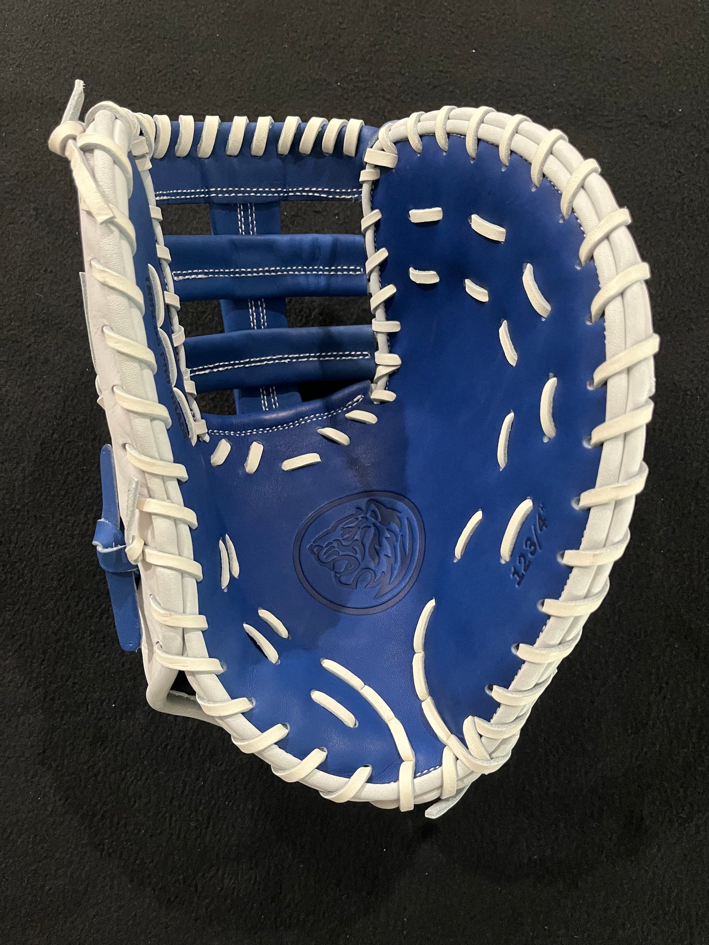 RHT/LHT 12.75 FIRST BASE MITT WHITE/ROYAL CINCH WRIST