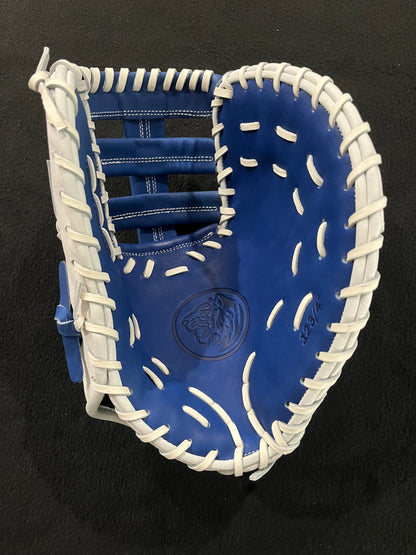 RHT/LHT 12.75 FIRST BASE MITT WHITE/ROYAL CINCH WRIST