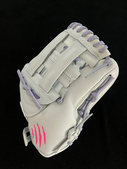 CUB SERIES RHT 12" BABY GRAY AND PINK w/ LAVENDER LACE