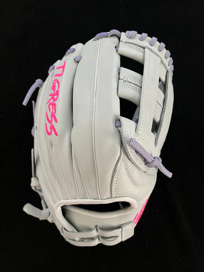 CUB SERIES RHT 12" BABY GRAY AND PINK w/ LAVENDER LACE
