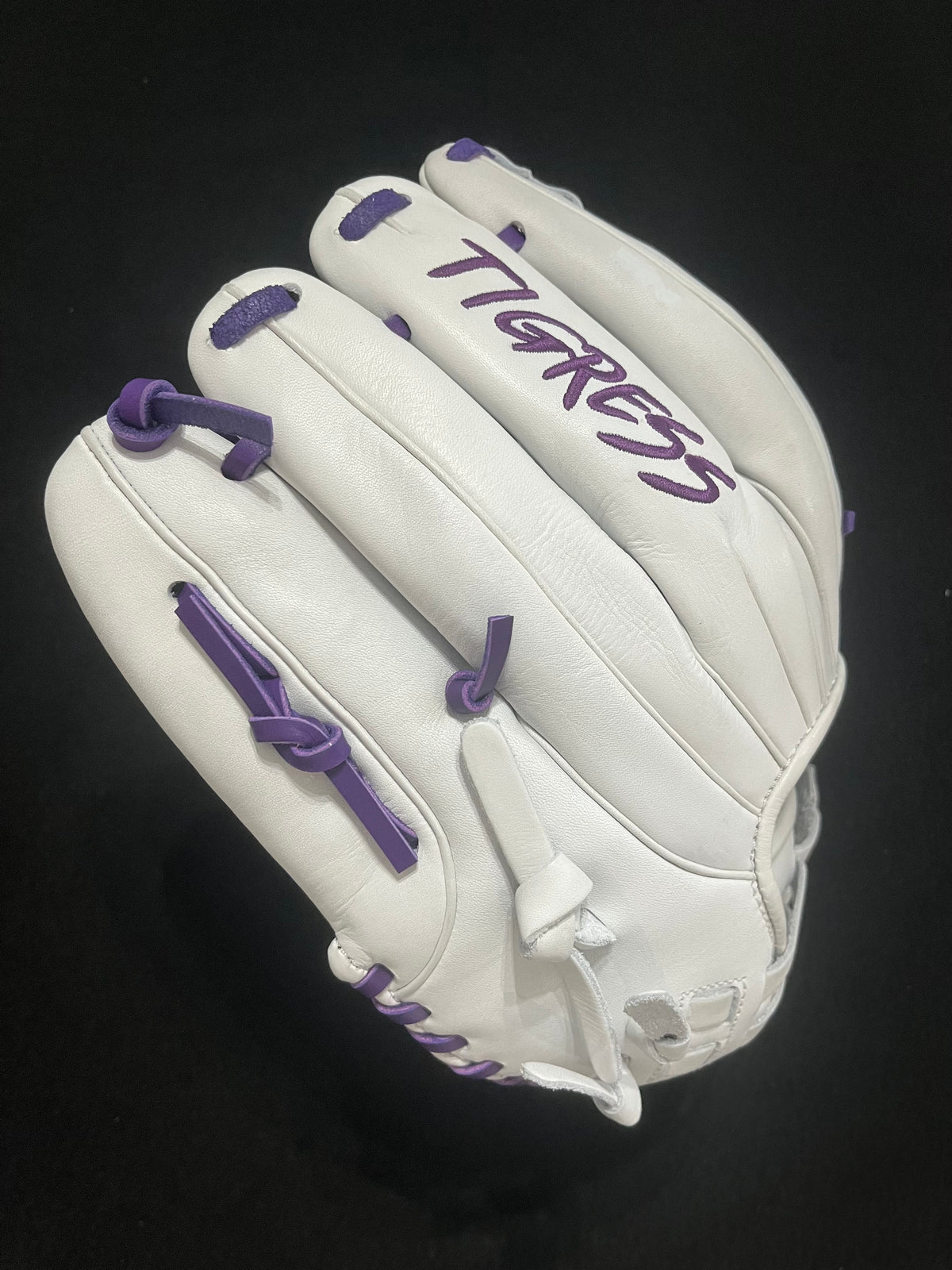 CUB SERIES 11.5" WHITE H-WEB PURPLE LACE AND LOGO